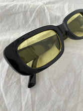 Load image into Gallery viewer, Black/yellow rectangle sunglasses
