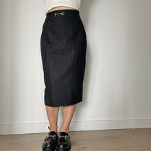 Load image into Gallery viewer, Pinstripe pencil skirt - UK 10
