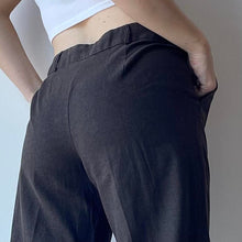 Load image into Gallery viewer, Brown linen trousers - UK 12
