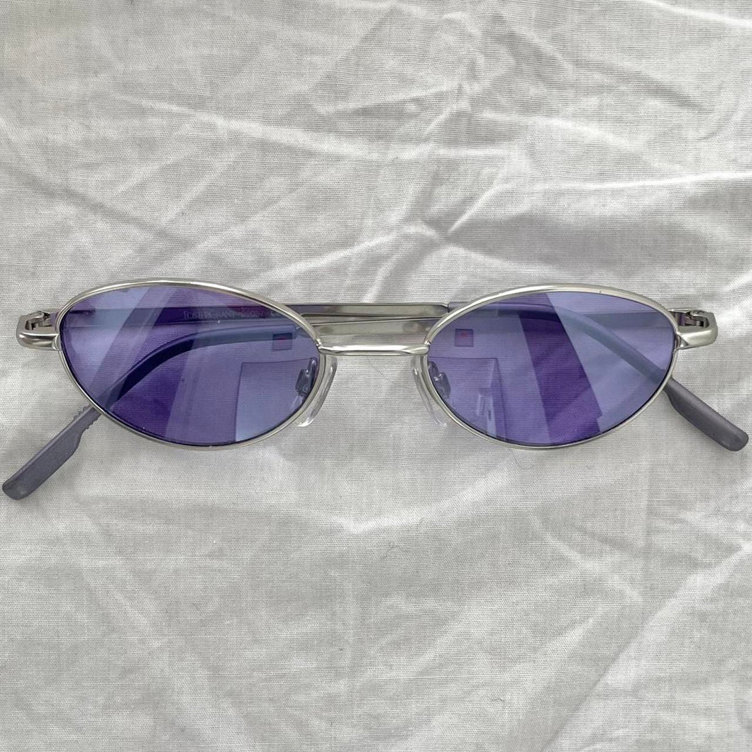 Deadstock 90s skinny frame purple lens sunglasses