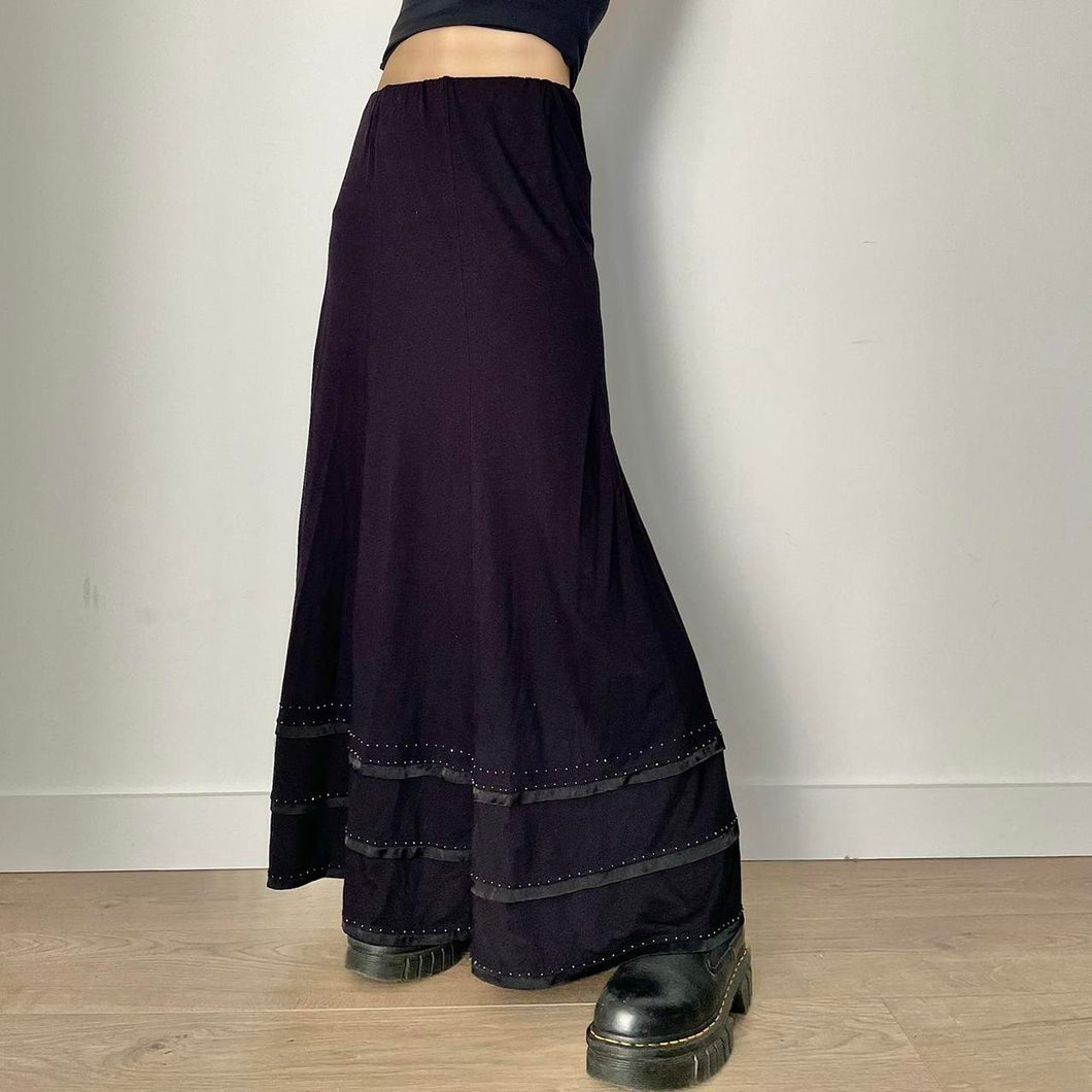 Purple maxi skirt - UK 10