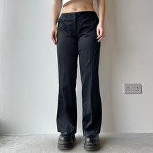 Load image into Gallery viewer, Petite black flares - UK 10/12
