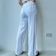 Load image into Gallery viewer, White cotton trousers - UK 12
