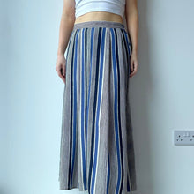 Load image into Gallery viewer, Vintage striped maxi skirt - UK 8

