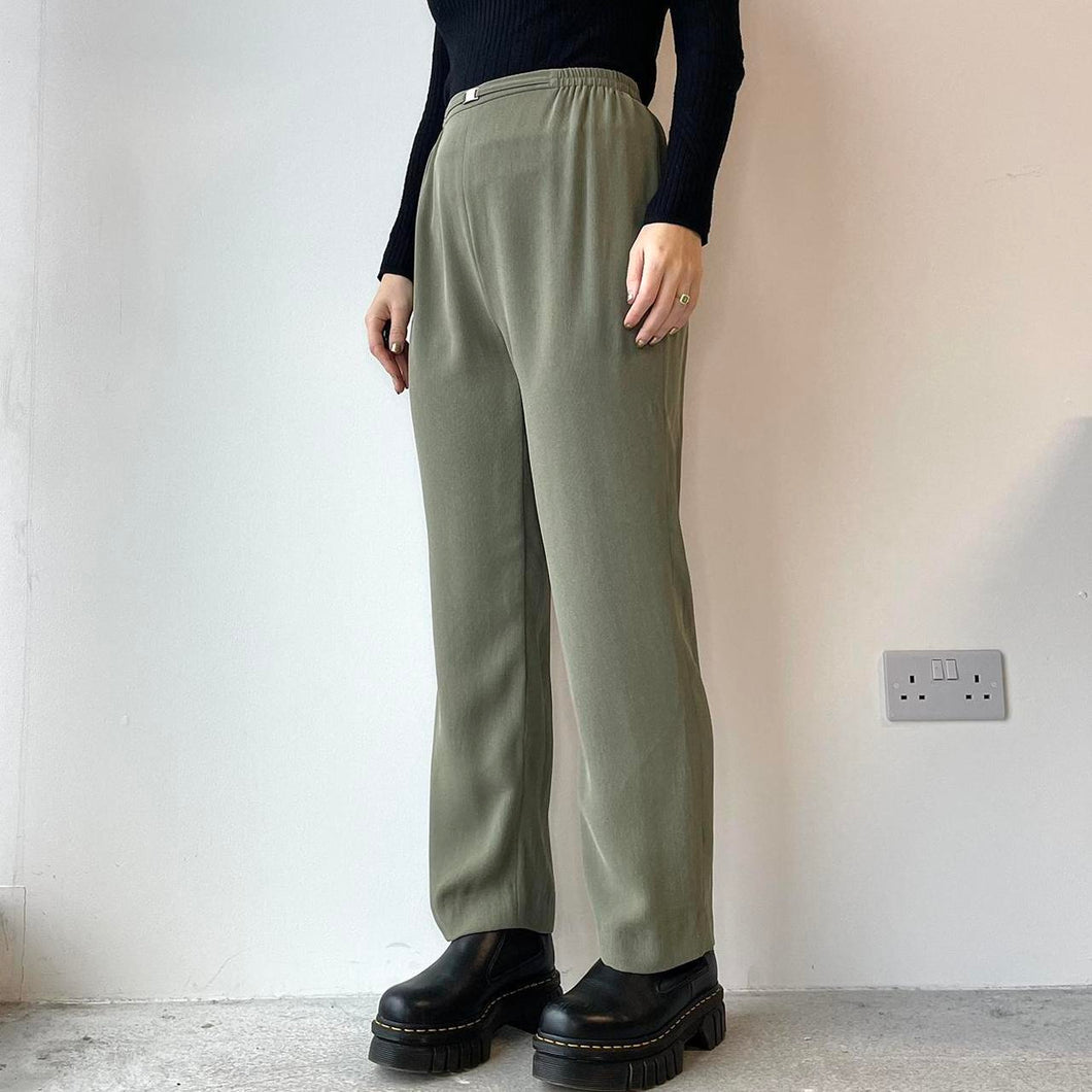 Petite green trousers - UK 8/10