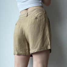 Load image into Gallery viewer, Linen high waisted shorts - UK 10
