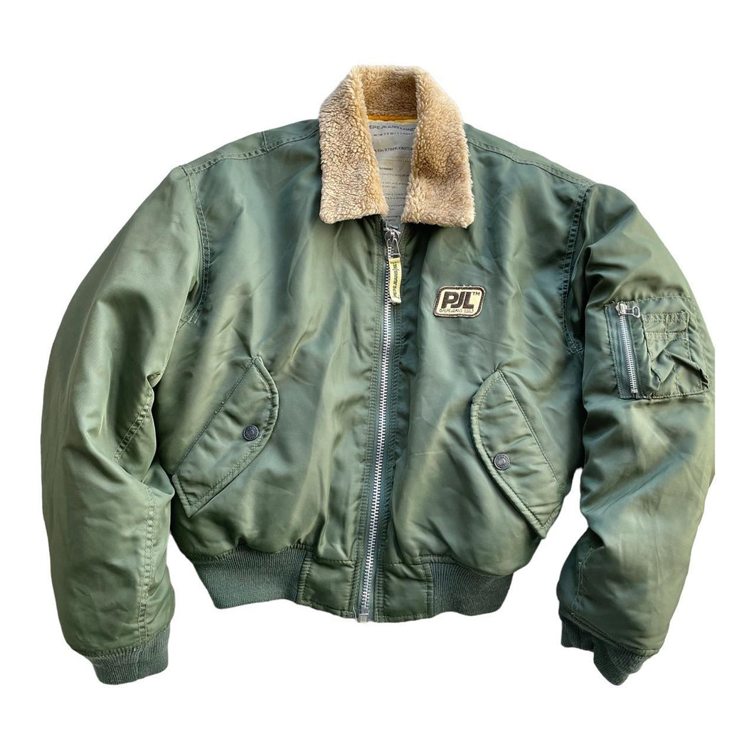 Green bomber jacket - M