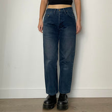 Load image into Gallery viewer, Dark blue boyfriend jeans - UK 10

