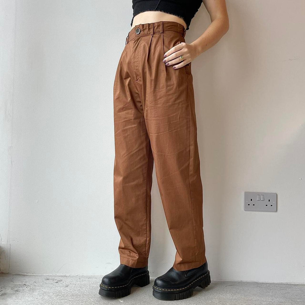 Brown tailored trousers - UK 8