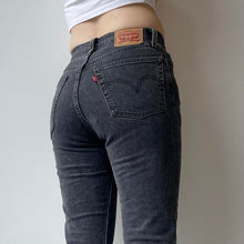 Load image into Gallery viewer, Grey black Levi 501 jeans - UK 6
