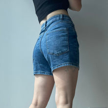 Load image into Gallery viewer, Blue denim shorts - UK 10
