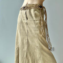 Load image into Gallery viewer, Faux suede maxi skirt - UK 10
