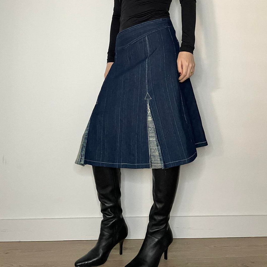Vintage denim skirt - UK 12