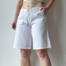 Load image into Gallery viewer, White cotton shorts - UK 10
