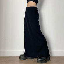 Cargar imagen en el visor de la galería, Vintage black maxi skirt - UK 12
