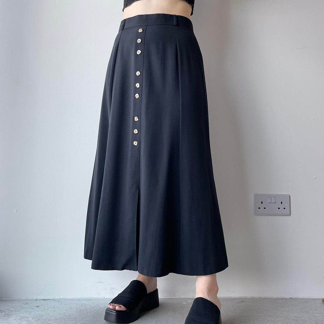 Vintage black maxi skirt - UK 6/8