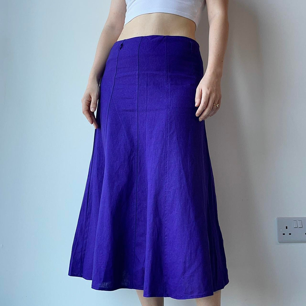 Linen midi skirt - UK 10
