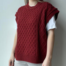 Load image into Gallery viewer, Dark red sweater vest - MEDIUM
