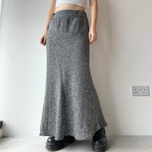 Load image into Gallery viewer, Y2K grey maxi skirt - UK 10
