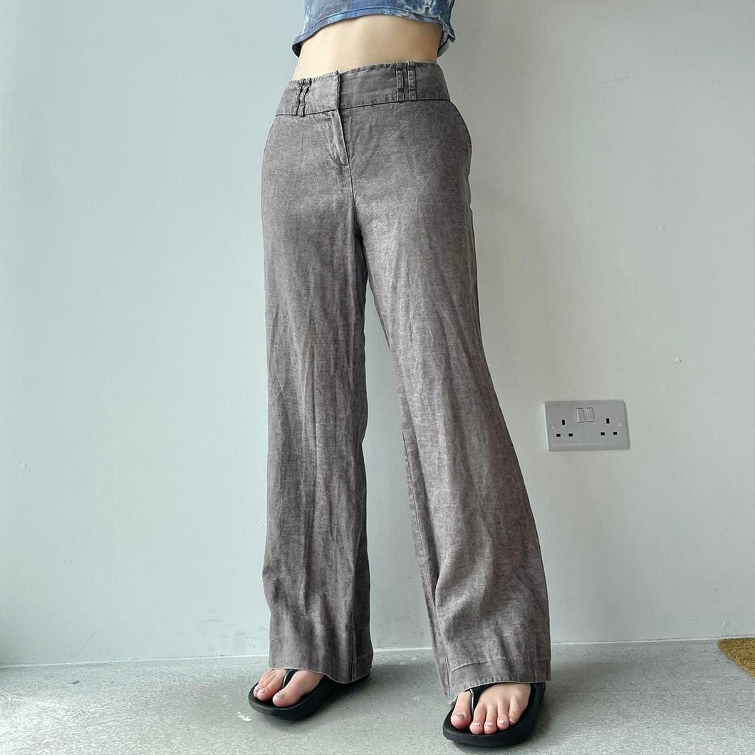 Brown linen trousers - UK 14