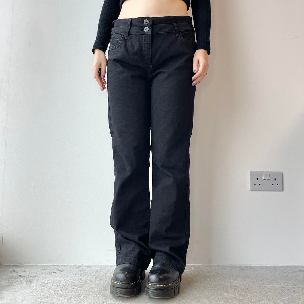 Black flared jeans - UK 14