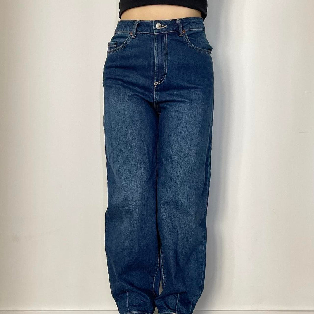 Dark blue mom jeans - UK 8