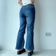 Load image into Gallery viewer, Y2K pinstripe flares - UK 10
