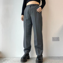 Load image into Gallery viewer, Grey high waisted trousers - UK 8
