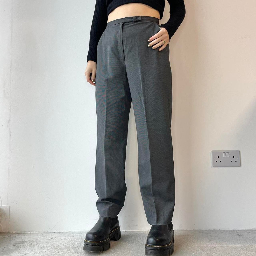 Grey high waisted trousers - UK 8