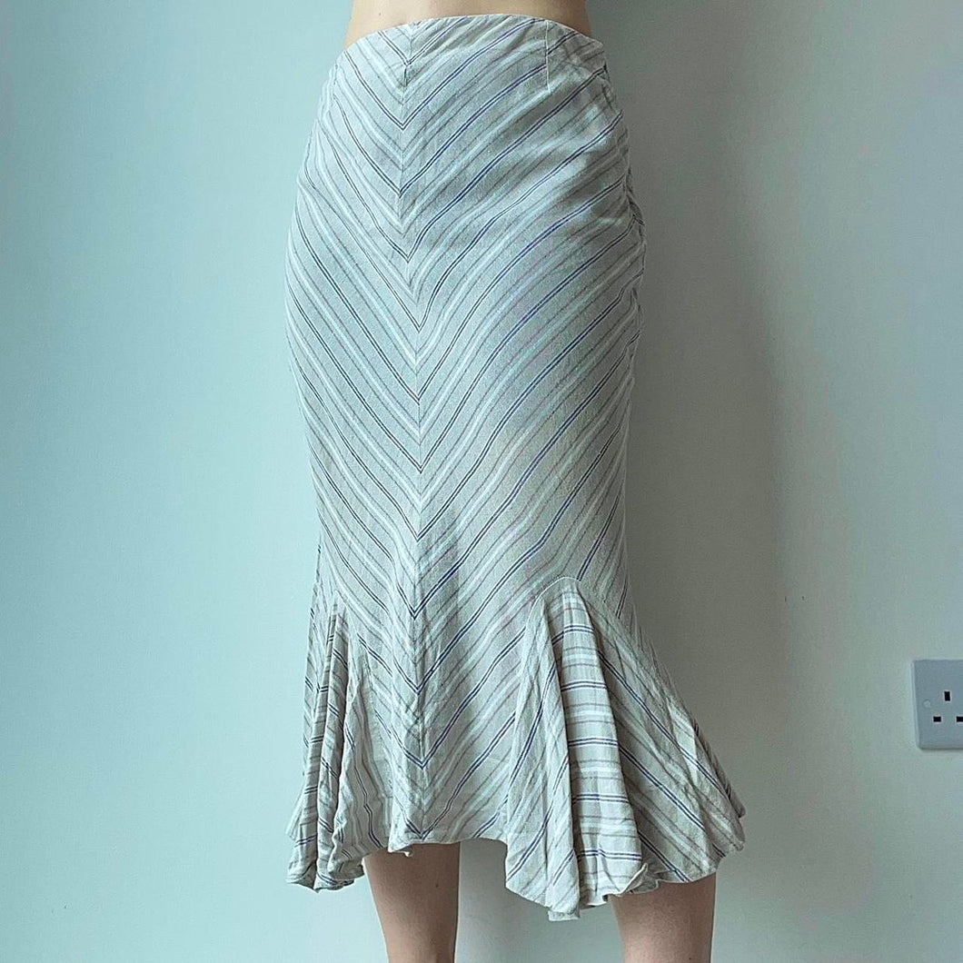 Linen midi skirt - UK 10