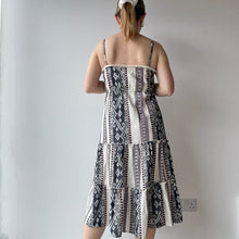 Load image into Gallery viewer, Strappy cotton midi dress - UK 8
