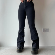 Load image into Gallery viewer, Black petite flared jeans - UK 4/6
