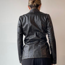 Load image into Gallery viewer, Y2K faux leather blazer - UK 6/8
