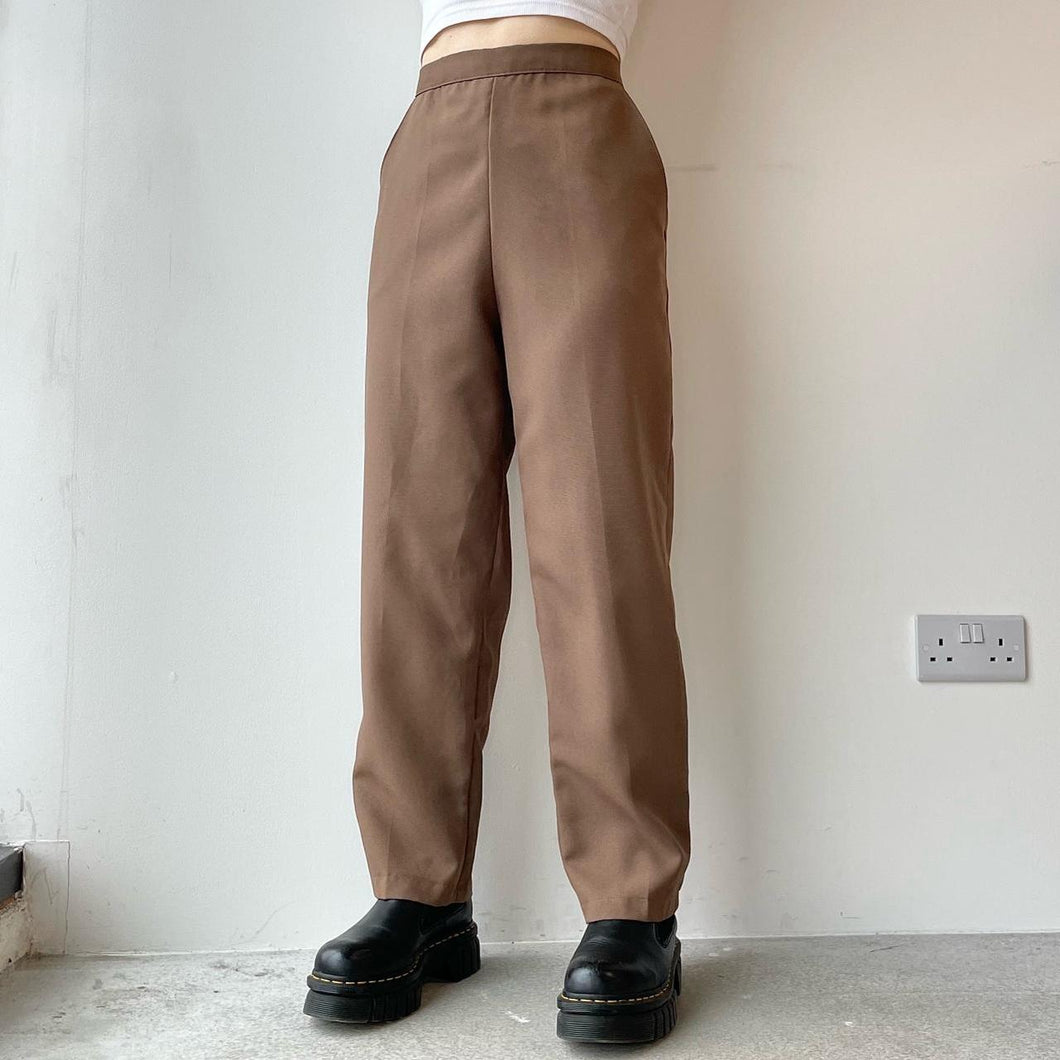Brown tailored trousers - UK 8