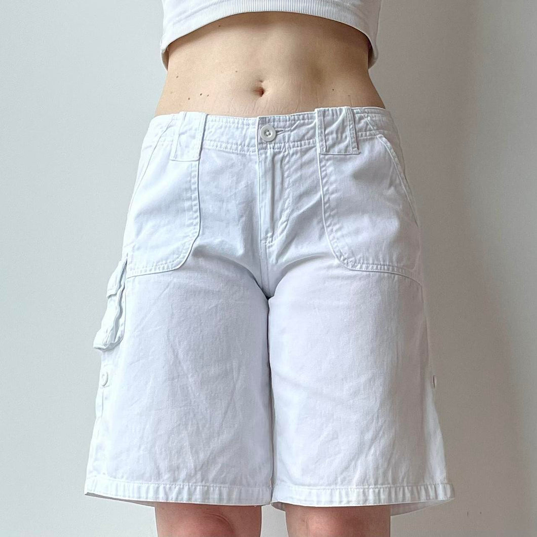 White cotton shorts - UK 10