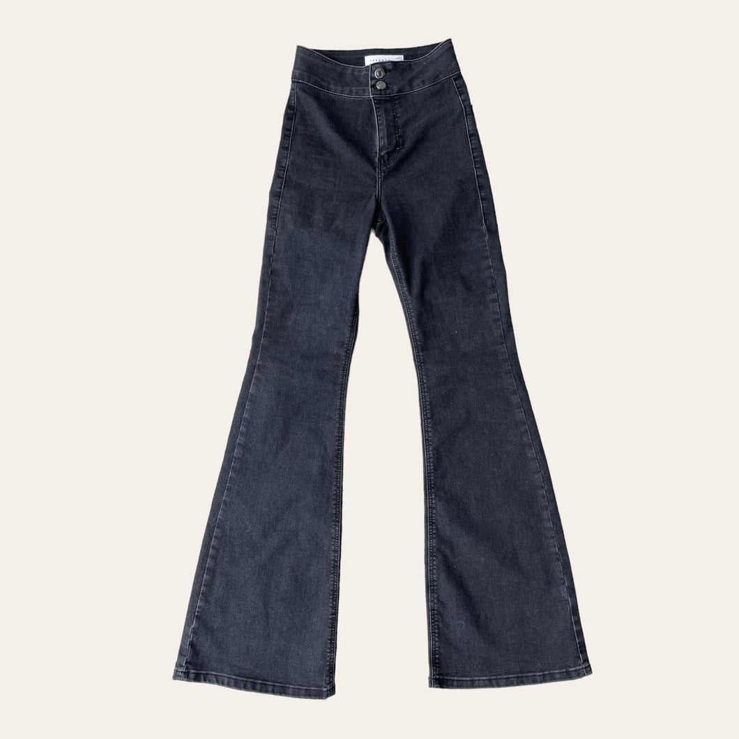 Black petite flared jeans - UK 4/6