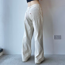 Load image into Gallery viewer, Straight leg cream trousers - UK 12
