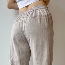 Load image into Gallery viewer, Y2K linen trousers - UK 8
