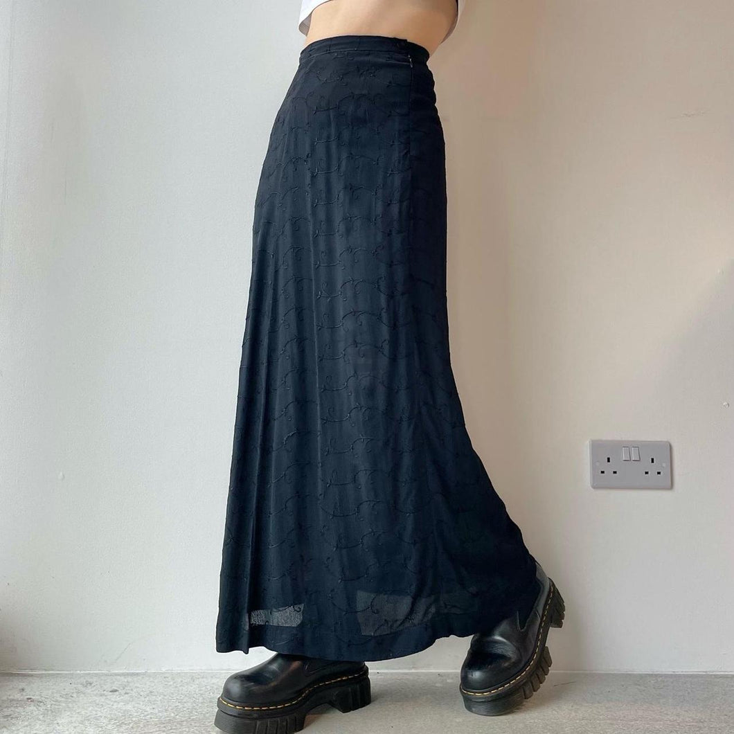Navy maxi skirt - UK 6