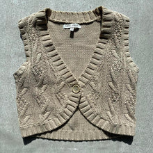 Load image into Gallery viewer, Vintage cropped sweater vest - XS

