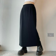 Load image into Gallery viewer, Pinstripe tailored maxi skirt - UK 10/12
