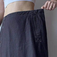 Load image into Gallery viewer, Linen midi skirt - UK 12/14
