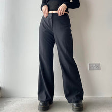 Cargar imagen en el visor de la galería, Petite pinstripe flared trousers - UK 12
