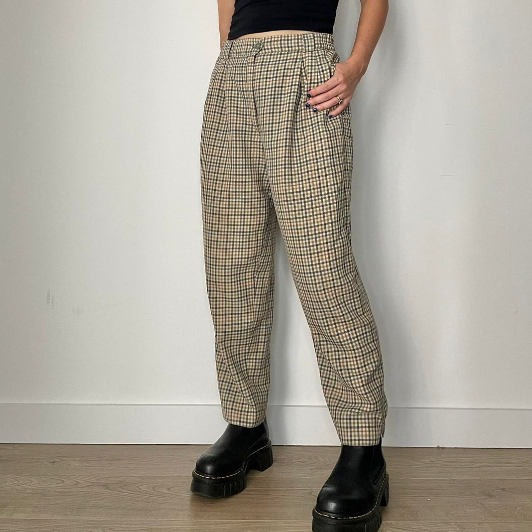 Vintage check trousers - UK 12/14