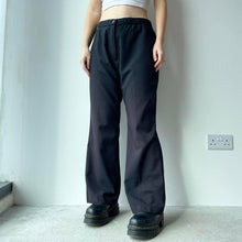 Load image into Gallery viewer, Petite black flares - UK 14
