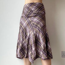 Load image into Gallery viewer, Petite plaid midi skirt - UK 6/8
