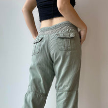 Load image into Gallery viewer, Khaki linen trousers - UK 10
