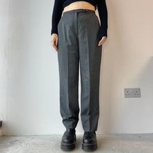 Load image into Gallery viewer, Grey high waisted trousers - UK 8
