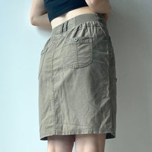 Load image into Gallery viewer, Khaki cargo skirt - UK 8

