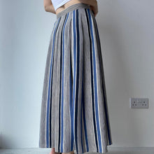 Load image into Gallery viewer, Vintage striped maxi skirt - UK 8
